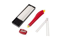 Crayon Craie Porte Mine + 16 Mines Blanches (Boite De 5)