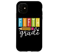Crayon de cinquième année en forme de cœur scintillant Coque pour iPhone 11