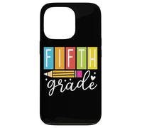 Crayon de cinquième année en forme de cœur scintillant Coque pour iPhone 13 Pro
