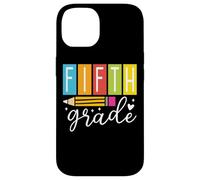 Crayon de cinquième année en forme de cœur scintillant Coque pour iPhone 14