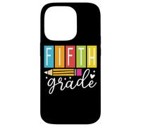 Crayon de cinquième année en forme de cœur scintillant Coque pour iPhone 14 Pro