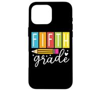 Crayon de cinquième année en forme de cœur scintillant Coque pour iPhone 16 Pro Max