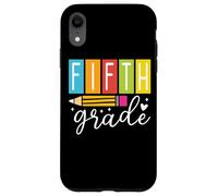 Crayon de cinquième année en forme de cœur scintillant Coque pour iPhone XR
