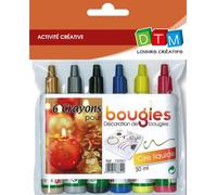 Crayon De Cire Liquide Pour Bougie - 6 Pièces - Dtm