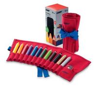 Crayon de couleur 3-en-1 3plus, rouleau de 12