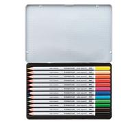 Staedtler - Carat Aquarell Aquarelle Crayons - Couleurs Assorties - Boite De 12