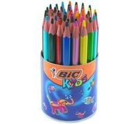 Crayon de couleur Bic Evolution Triangle - Pot scolaire de 48 Crayons de couleur assortis G