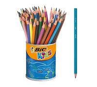 Crayon de couleur Bic Kids Evolution Ecolutions couleurs assorties - Pot à Crayons de 60