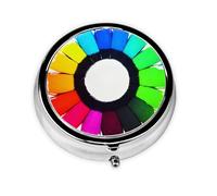 Crayon de couleur Circlesa Petite boîte à médicaments à trois compartiments qui peut être placée dans votre poche ou votre sac à main et peut stocker des vitamines.