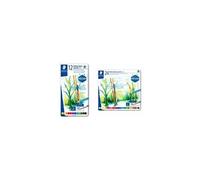 Crayon de couleur aquarellable - STAEDTLER - 14610C - 12 couleurs assorties - Bois certifié - Hexagonal