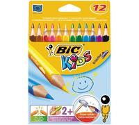 Bic - KIDS Crayons de couleur Evolution Triangle, étui de 12 G