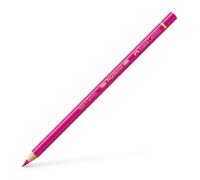 Crayon de couleur - FABER-CASTELL - Polychromos Artistes - Fuchsia - Manche bois lisse - Système de correspondance des couleurs