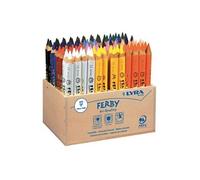 Crayon de couleur ferby triangulaire 12cm - boite de 96