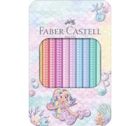 Faber-Castell Crayons de couleur Jumbo Sparkle 10 crayons épais pastel pour enfants – Étui 10