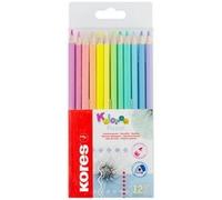 Crayon de couleur 'Kolores Pastel', étui carton de 12