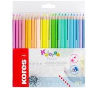 Crayon de couleur 'Kolores Pastel', étui carton de 24