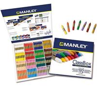 Crayon de couleur - Manley - 124 - 24 pièces - Cire douce - Assorties - Pour enfants