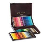 Caran d'Ache Crayons de couleur Pablo 666.92 — Boîte en bois 120 pièces qualité artistique