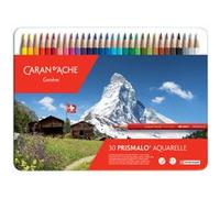 Caran d'Ache – Crayons de couleur aquarelle Prismalo – Lot de 30 couleurs assorties