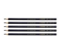 Crayon de couleur - STABILO - ALL Toutes Surfaces - Lot de 5 - Aquarellable - Noir