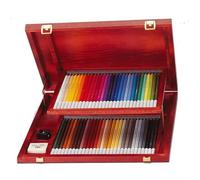 Crayon de couleur CarbOthello - coffret bois de 60 crayons de couleur fusain pastel aquarell