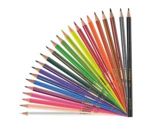 Crayon de couleur Stabilo Color couleurs assorties - Pochette de 24