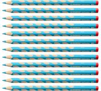 Crayon de couleur - STABILO EASYcolors - Lot x 12 crayons ergonomiques droitier- bleu clair