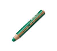 Crayon de couleur - STABILO - Woody 3IN1 - Vert Foncé - Pointe large - Bois - Résistant