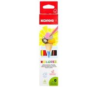 Crayon de couleur triangulaire 'Kolores', étui carton