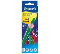 Crayon De Couleur Triangulaire Silverino Gros, Étui