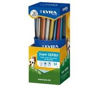 Crayon de couleur triangulaire super Ferby metallic - pot de 36 G