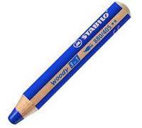 Crayon De Couleur Woody 3 En 1 Rond Bleu 880/405 Bleu G