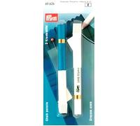 Crayon de couture - PRYM - Lot de 2 - Marqueur textile - Pointe fine - Blanc et bleu