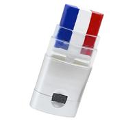 Crayon De Maquillage Stick Maquillage Bleu Blanc Rouge Stick De M-aquillage Tricolore Crayon De M-aquillage Du Visage En Noir Pour Les Fêtes De Football Et Du Championnat D'Europe 2025