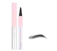 Crayon De Maquillage - Stylo Contour Des Sourcils, Disposition De L'applicateur À Quatre Pointes, Design Réaliste Avec Effet De Cheveux, Solution De Définition Cosmétique | Utilisation Du Style Pour C