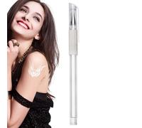 Crayon de marquage de la peau - Stylo à tracer blanc professionnel, outil de dessin de qualité chirurgicale, marqueur pigmentaire lavable pour cartographie, idéal pour les sourcils, les cliniques