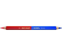 CRAYON DE MARQUAGE LYRA DUO GIANT ROUGE ET BLEU EN BOÎTE DE 100 -2930103