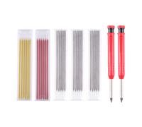 Crayon De Menuisier Professionnel Avec 30 Recharges, Marqueur Mécanique De Construction, Stylo À Plomb, Fournitures Scolaires Et De Bureau, 2 Pièces