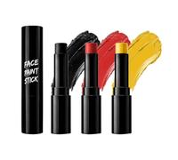 Crayon de peinture pour le visage et le corps - Imperméable - Résistant à la transpiration - Durable - Rouge blanc bleu - Pour les fans de jeux, fêtes, stades, écoles