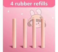 Crayon De Presse Rétractable Pour Enfants,Gomme En Caoutchouc,Fournitures Scolaires,Effaceur D'art Doux - Type Eraser Pink