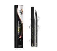 Crayon de sourcils Teinture sourcil 3D Microblading pour femmes - Waterproof 4 pointes 30° courbé, ultra-fin, effet naturel durable, crayon de sourcils noir (02# Marron foncé)