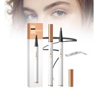 Crayon de tatouage magique pour sourcils, 4 pointes de fourche, 2024 crayon à sourcils Microblading 3D,maquillage naturel, trait fin - Maquillage marron pour les yeux, crayon à sourcils (Gris)