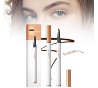 Crayon de tatouage magique pour sourcils, 4 pointes de fourche, 2024 crayon à sourcils Microblading 3D,maquillage naturel, trait fin - Maquillage marron pour les yeux, crayon à sourcils (Brun clair)