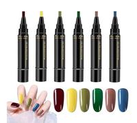 Crayon de vernis à ongles, épingles à ongles, séchage kunsticks, vernis à ongles 6 couleurs, accessoires pour, assistant manucure vernis à ongles gel vernis à ongles set de vernis à ongles pour vernis