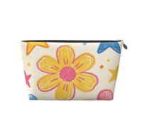 Crayon Doodle Art Trousse de maquillage de voyage en cuir étanche