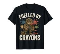 Crayon Eater Militaire Veteran Corps Bulldog Soldat Drôle T-Shirt