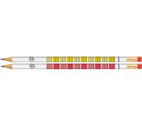 Crayon EBERHARD FABER 1 x 1 avec gomme B motif aléatoire (1 pièce)