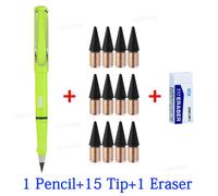 Crayon Effaçable Extron Unlimited,Technologie Noire,Sans Taille,Stylo Étudiant,Peinture Piazza,Ne Peut Pas Finir L'écriture,Plume De 1.2mm,16 Pièces Par Ensemble - Type Green Pen Set