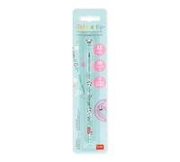 Legami - Crayon empilable Take a Tip Panda - Mine 2B (11), gomme TPR, sans taille-crayon
