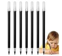 Crayon éternel | 6 PCS Crayon Effaçable Éternel avec Gomme, Crayon Éternel Sans Encre, Crayon Éternel avec Gomme pour Enfants Étudiants Tumotsit